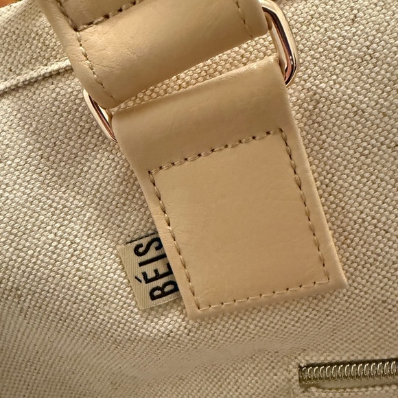 NWT BEIS Weekender Bag in Beige - Picture 10 of 12